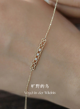 s925纯银宫廷法式轻奢高级手链