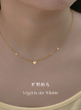 爱心项链！迷你可爱通勤百搭配饰