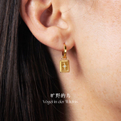 Vögel「六芒星」耳环玄学旺财耳圈女高级感气质耳坠金色耳饰秋冬