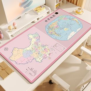 加热鼠标垫超大中国地图发热暖桌垫冬天学生学习书桌垫电热暖手垫