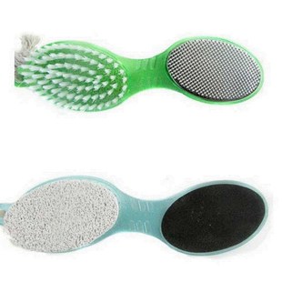 hot 4in1 foot pumice stone dead skin remover brush pedicure