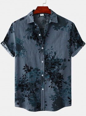 summer shirts men shirt for men t shirts hawaiian 男衬衫夏季