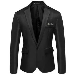 suit blazer man slim jacket casual knitted suits Men 男西装