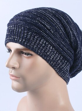 毛线帽Beckham knitted men s Fashion hat winter hip hop cap