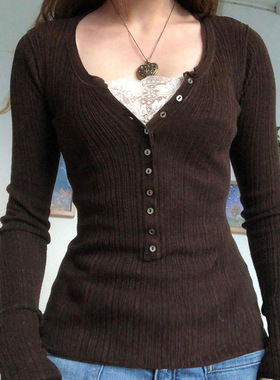 Fairycore T Shirt Women Grunge Aesthetic Clothes Lace Patchw