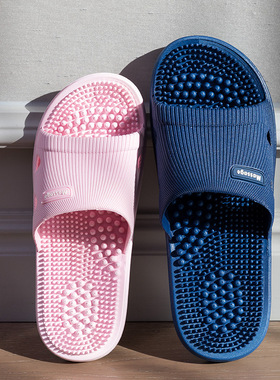 New slippers female summer home couple massage slippers 拖鞋