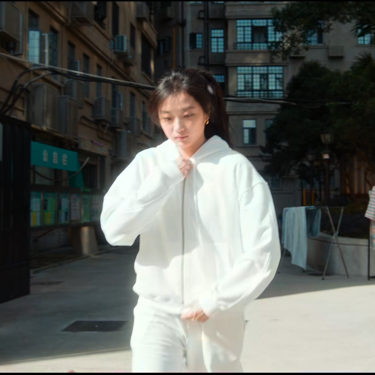 冬至陆嫣孙千同款套装秋冬纯棉毛圈拉链开衫卫衣运动裤束脚裤情侣