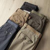 Japanese retro streetwear brand casual workwear pants, straight-leg loose ins Harem pants, capri pants, Andy Yau plus-size men's fashion thumbnail 8
