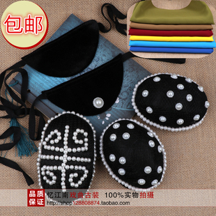 戏曲京剧老生包头千斤带青衣老旦冠头彩小勒子包头布巾化妆头饰配