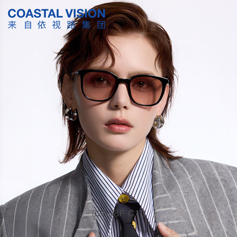 镜宴太阳镜美式复古橙度假摩登白