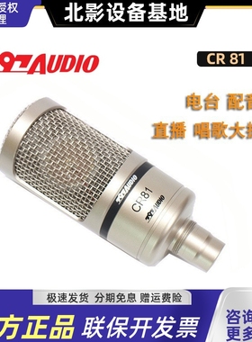 797AUDIO CR81大振膜录音话筒 直播 K歌人声 主播专业电容麦克风