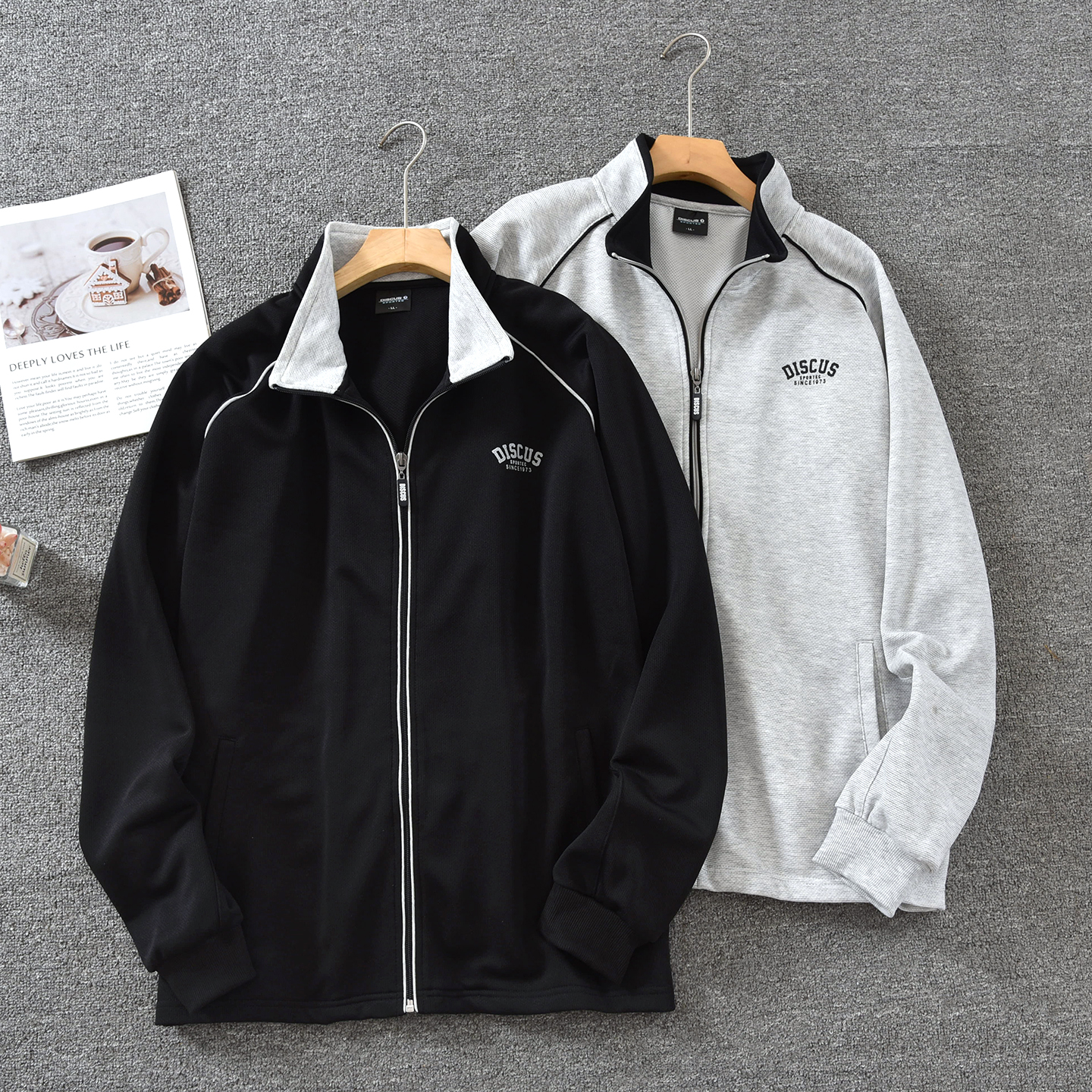 日单潮牌夹克男士秋款外套情侣春秋款立领拉链休闲运动百搭上衣潮