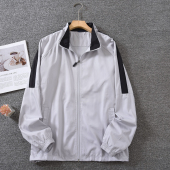 日单外贸休闲夹克男士 立领春秋外套户外速干防水运动服情侣骑行服