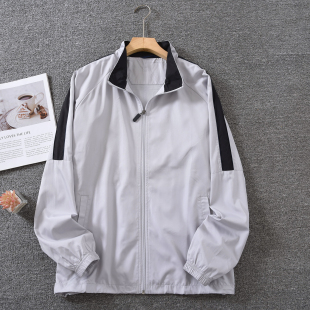 日单外贸休闲夹克男士 立领春秋外套户外速干防水运动服情侣骑行服