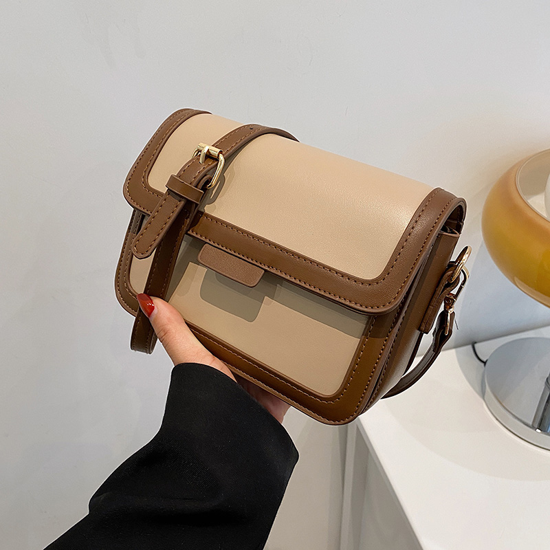 蜜萝猫女包小包撞色斜挎包