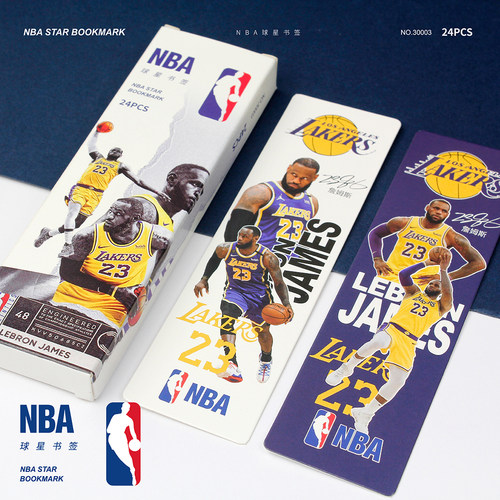 NBA球星书签詹姆斯库里