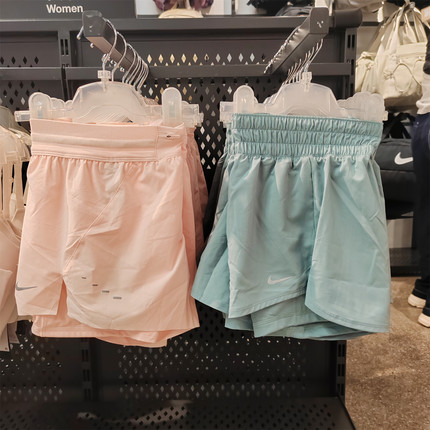 耐克NIKE奥莱正品女运动跑步健身二合一内衬速干短裤HJ5377DX6013
