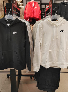 Nike耐克奥莱正品运动休闲宽松长袖连帽卫衣女上衣套头衫DQ5794