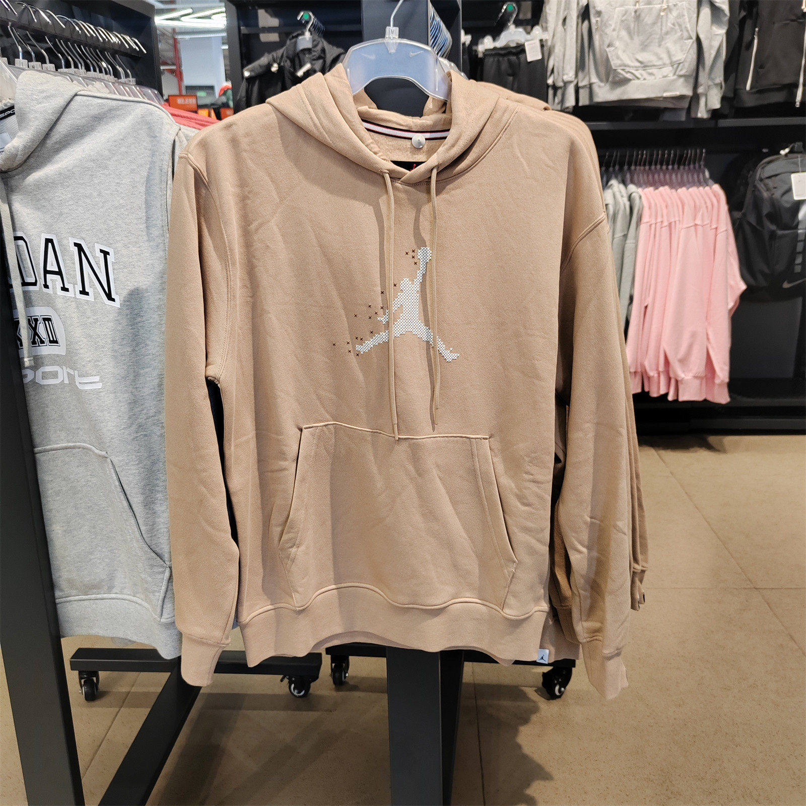 Nike耐克奥莱正品男女加绒卫衣宽松跑步运动休闲连帽套头衫FD7466