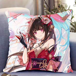 星穹铁道双面抱枕花火黑天鹅米沙周边带枕芯靠枕靠垫枕头礼物定制