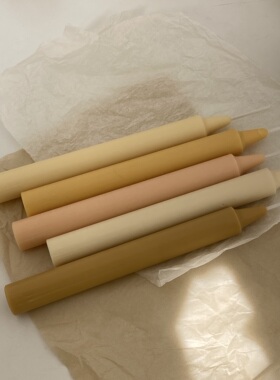 COG 自制ins同款蜡烛杆蜡柱状蜡教堂头细杆韩风拍照摆件无味chic