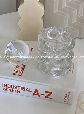 cog法式风透明玻璃桌面摆件