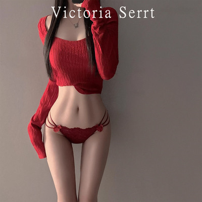 法式少女纯欲蕾丝性感蝴蝶结内裤