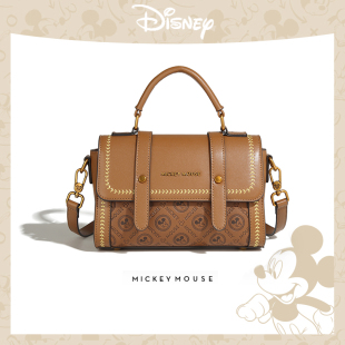 方包单肩包秋冬手提包斜挎包女包 2025新款 迪士尼正品 剑桥包包女款