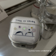 开盖亮灯，可爱小众高级感简约airpods2代保护套适用苹果耳机保护壳pro一代二三四五1/3/4/5透明软无线蓝牙
