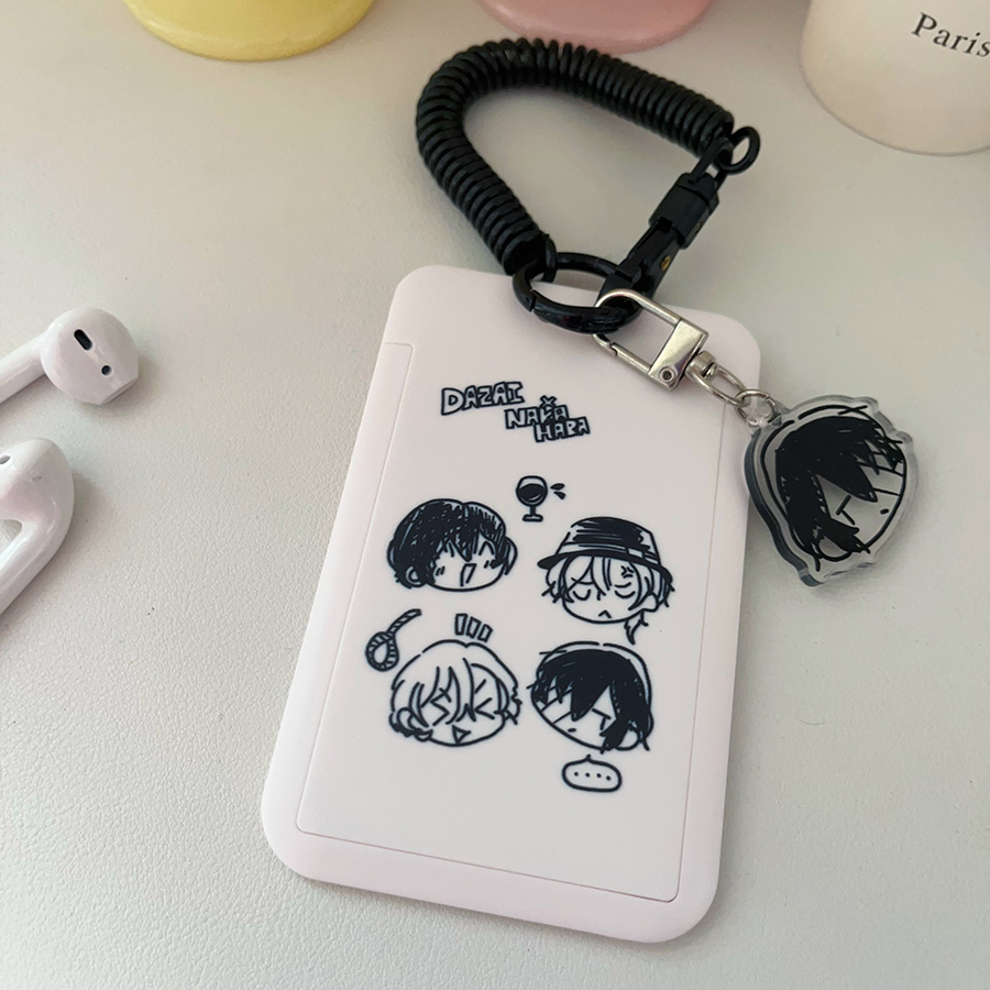 文豪野犬卡套简约动漫公交学生证件保护套校园交通饭卡身份证小众