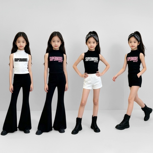 少儿形体礼仪训练服修身儿童T台走秀演出服夏季男女童模特练功服