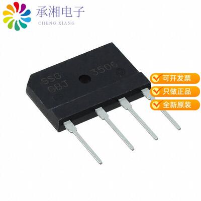 全新GBJ2510正品BRIDGE RECT 1PHASE 1KV 25A GBJ