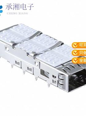 正品QSFPC-PF-02原装CONN QSFP CAGE W/HSINK PRESS RA