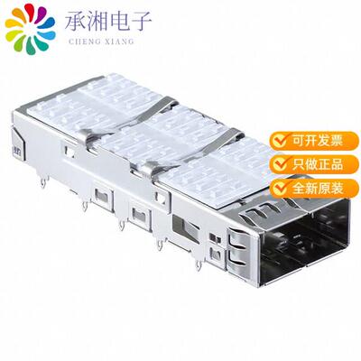 正品QSFPC-PF-02原装CONN QSFP CAGE W/HSINK PRESS RA