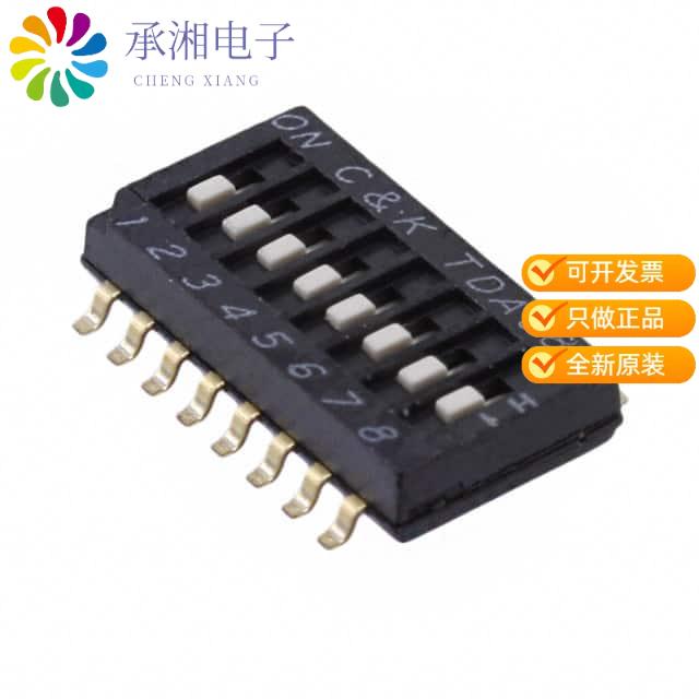 正品TDA08H0SB1R原装SWITCH SLIDE DIP SPST 25MA 24V