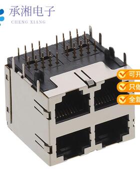 正品E5908-57A132-L原装CONN MOD JACK R/A 8P8C SHIEL