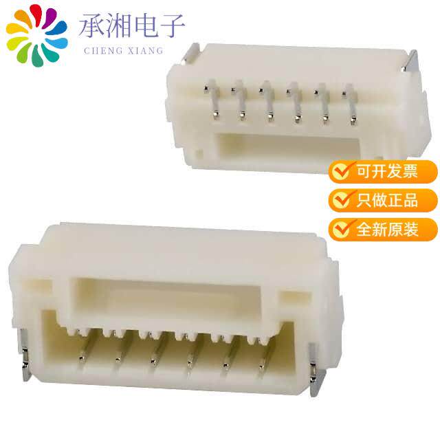 正品SM06B-GHS-TB(LF)(SN)原装CONN HEADER SMD R/A 6P