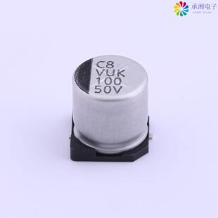 全新VUK101M1HTR-1010正品贴片铝电解电容 ±20% - 50V
