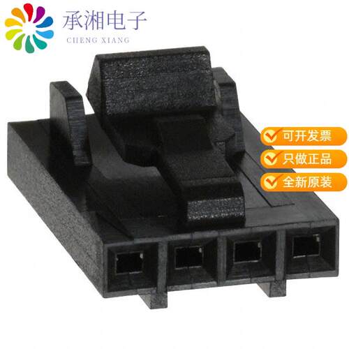 全新104257-3正品CONN RECPT 4POS .1