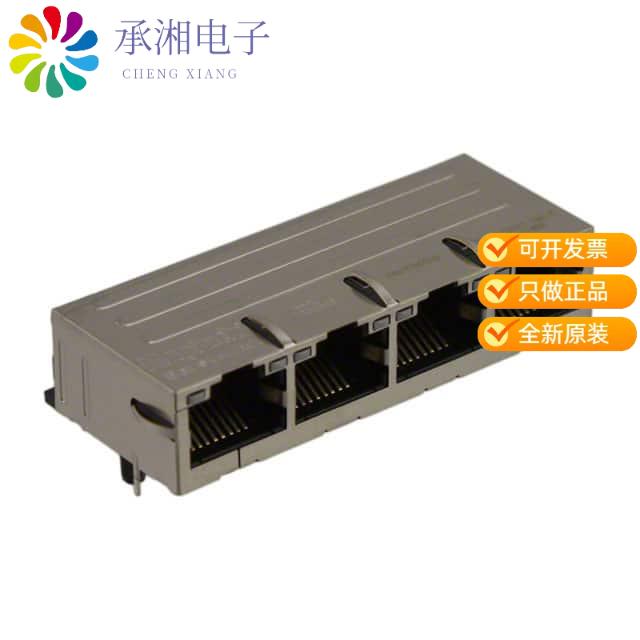 正品08B0-1X4T-36-F原装CONN JACK 4PORT 100 BASE-T PCB