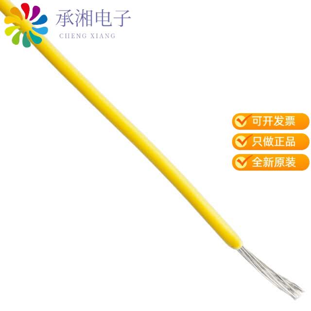 正品55A0111-24-4原装HOOK-UP STRND 24AWG YELLOW 1'