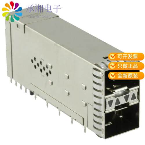 全新2198318-6正品CONN ZSFP+ RCP W/CAGE 2X1 40P RA