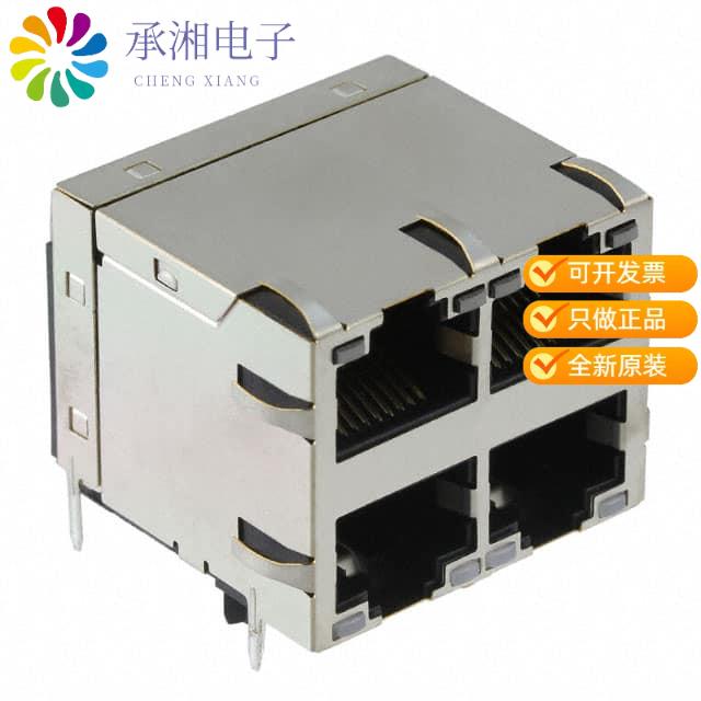 正品JXC0-0351NL原装CONN JACK 4PORT 1000 BASE-T PCB