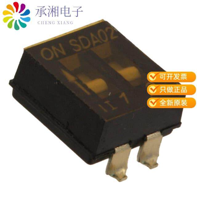 正品SDA02H0SB原装SWITCH SLIDE DIP SPST 25MA 24V