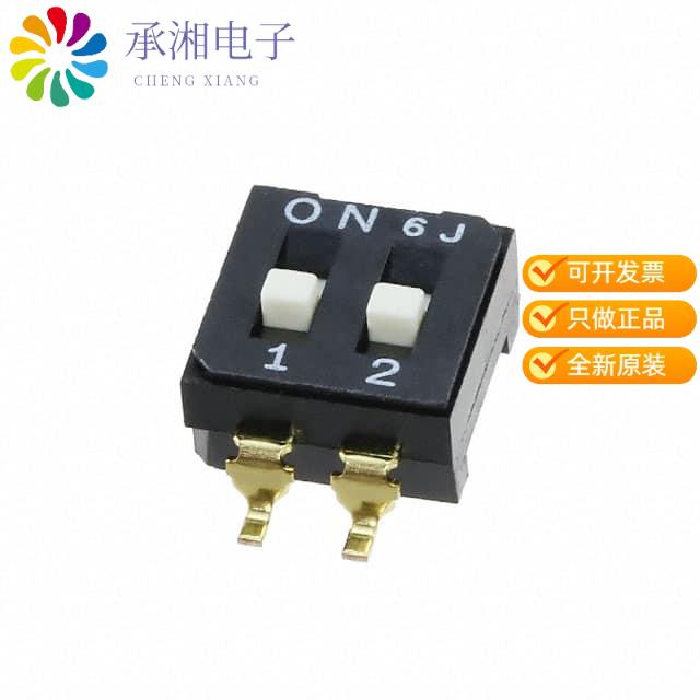 正品CFS-0202TB原装SWITCH DIP 2POS SPST 100MA 6V