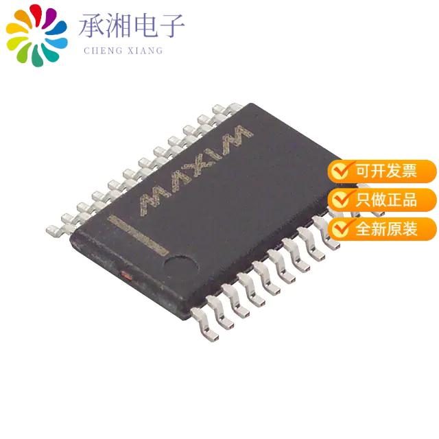 正品MAX3389ECUG+原装IC TXRX RS232 250KBPS 24-TSSOP