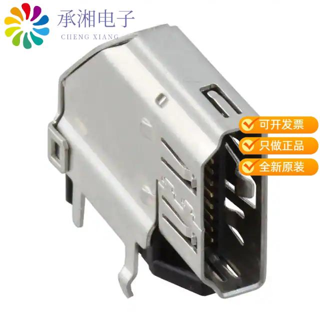正品2007435-1原装CONN RCPT HDMI 19POS PCB R/A