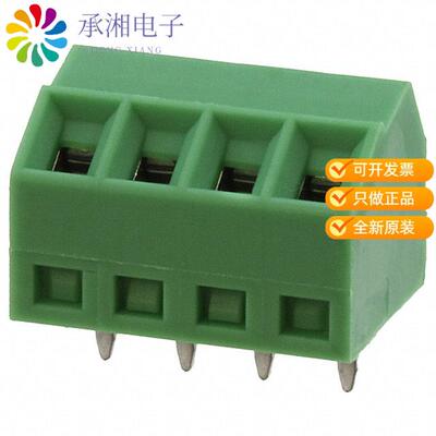 全新1751112正品TERM B 4POS 55DEG 3.5MM PCB
