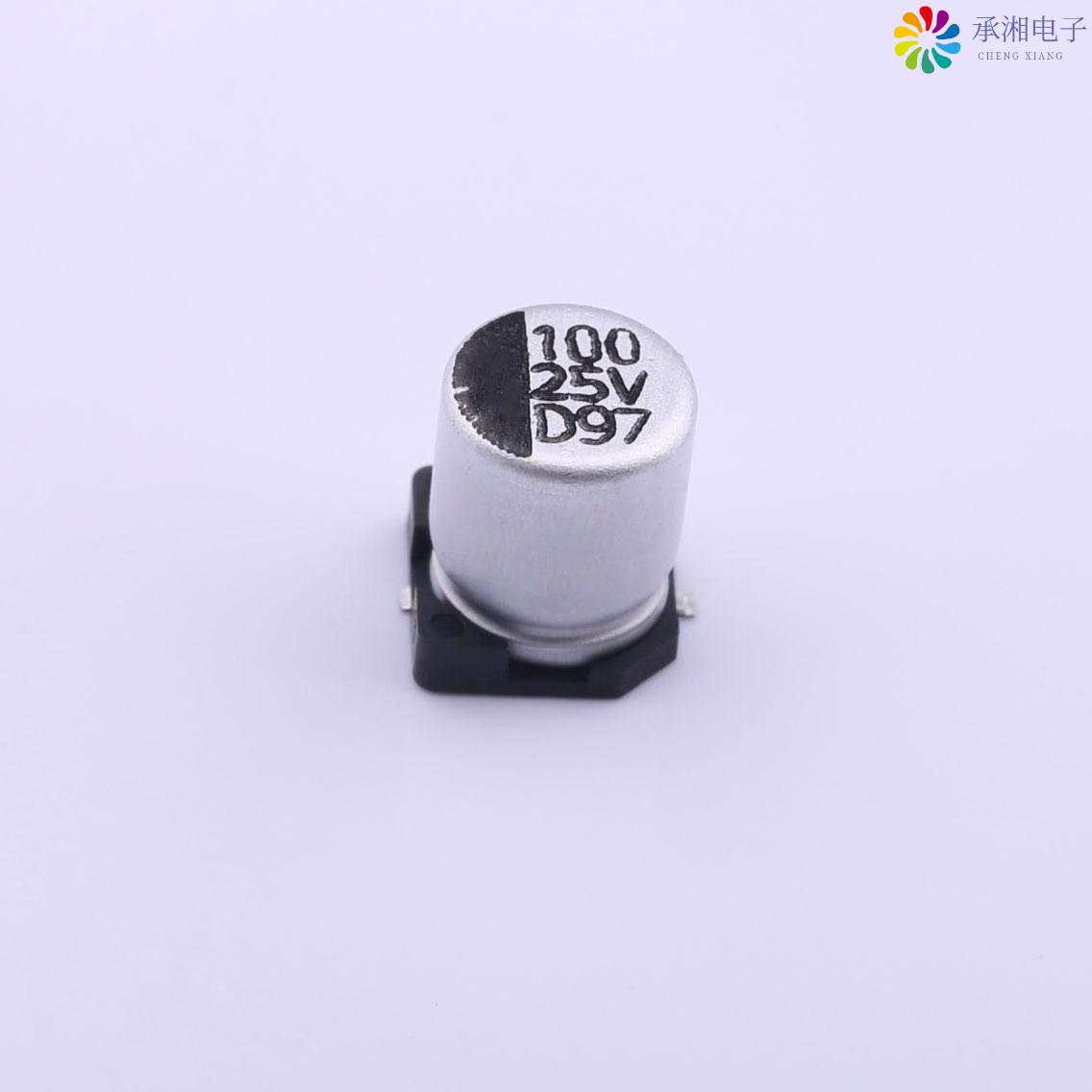 正品DV101M025E077ETR原装贴片铝电解电容 ±20% - 25V