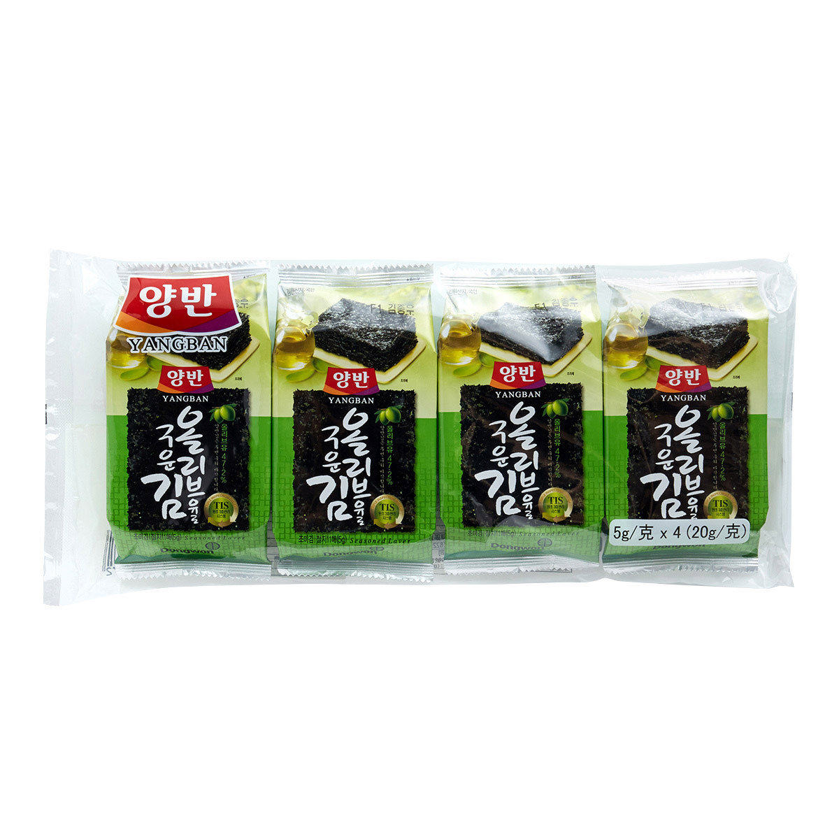 香港版东远 天然盐烧海苔 (橄榄油)开袋即食包装营养韩式零食酥脆